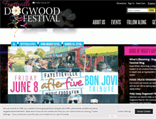 Tablet Screenshot of faydogwoodfestival.com